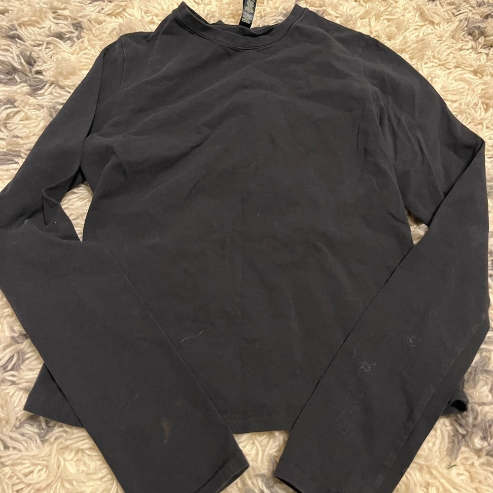 SKIMS Black Long Sleeve Top - Picture 2 of 3